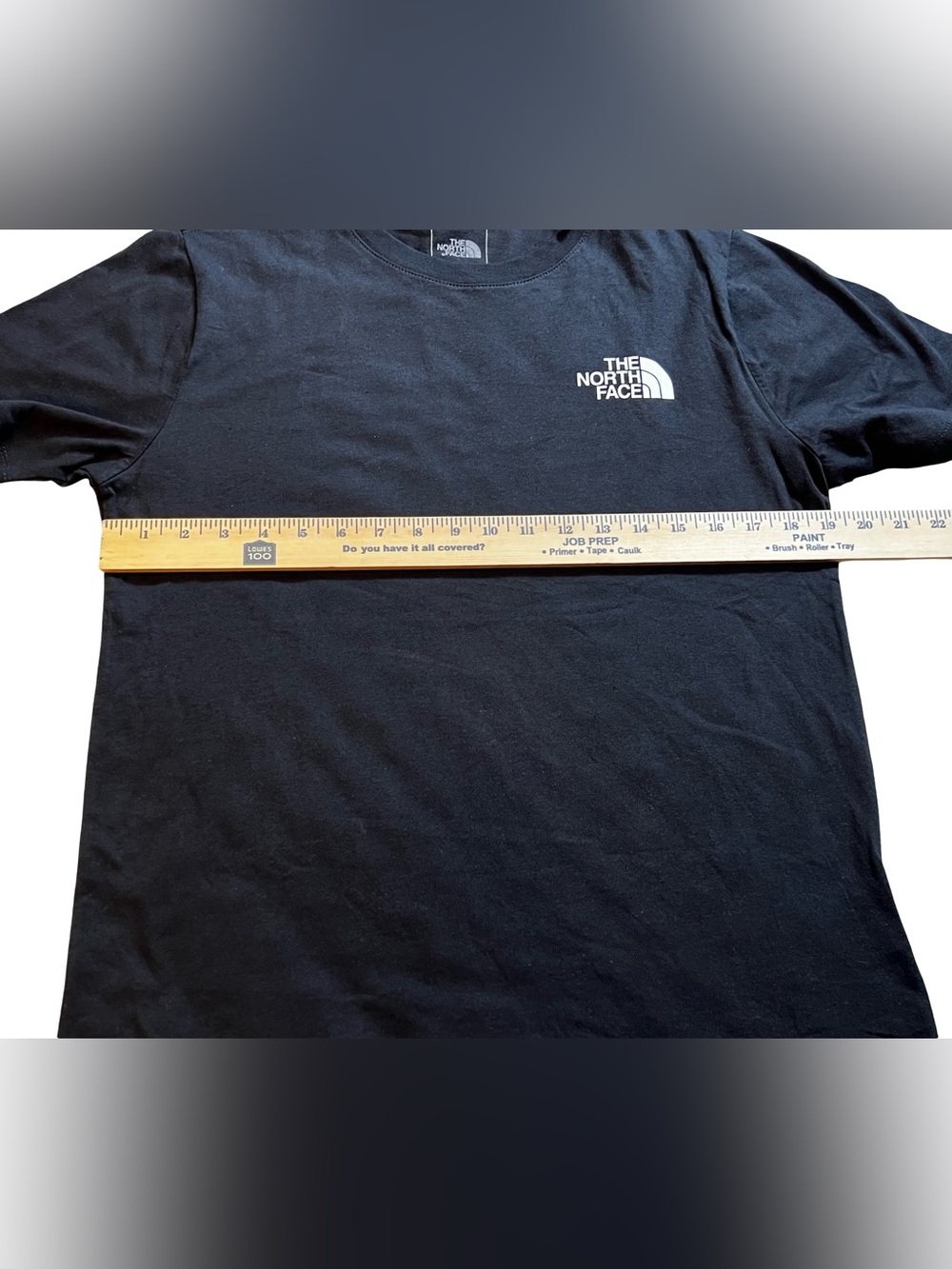 The‎ North Face Box standard fit Tee Black Graphic logo T-Shirt Women’s Medium - Picture 4 of 9